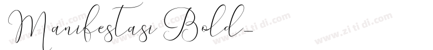 Manifestasi Bold字体转换